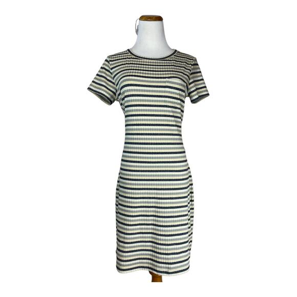 Rebecca Minkoff Stripe Mary Pullover Jersey Mini Dress with Tie Waist Small - Picture 2 of 9
